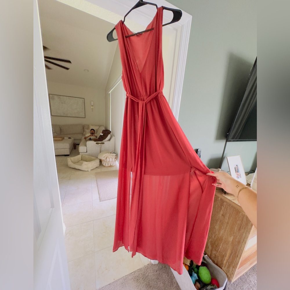 Baltic Born Rust Red Maxi Dress